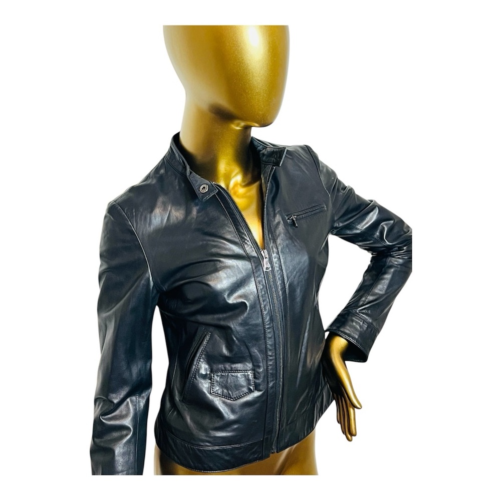 Dolce & Gabanna Black Leather Women's Jacket